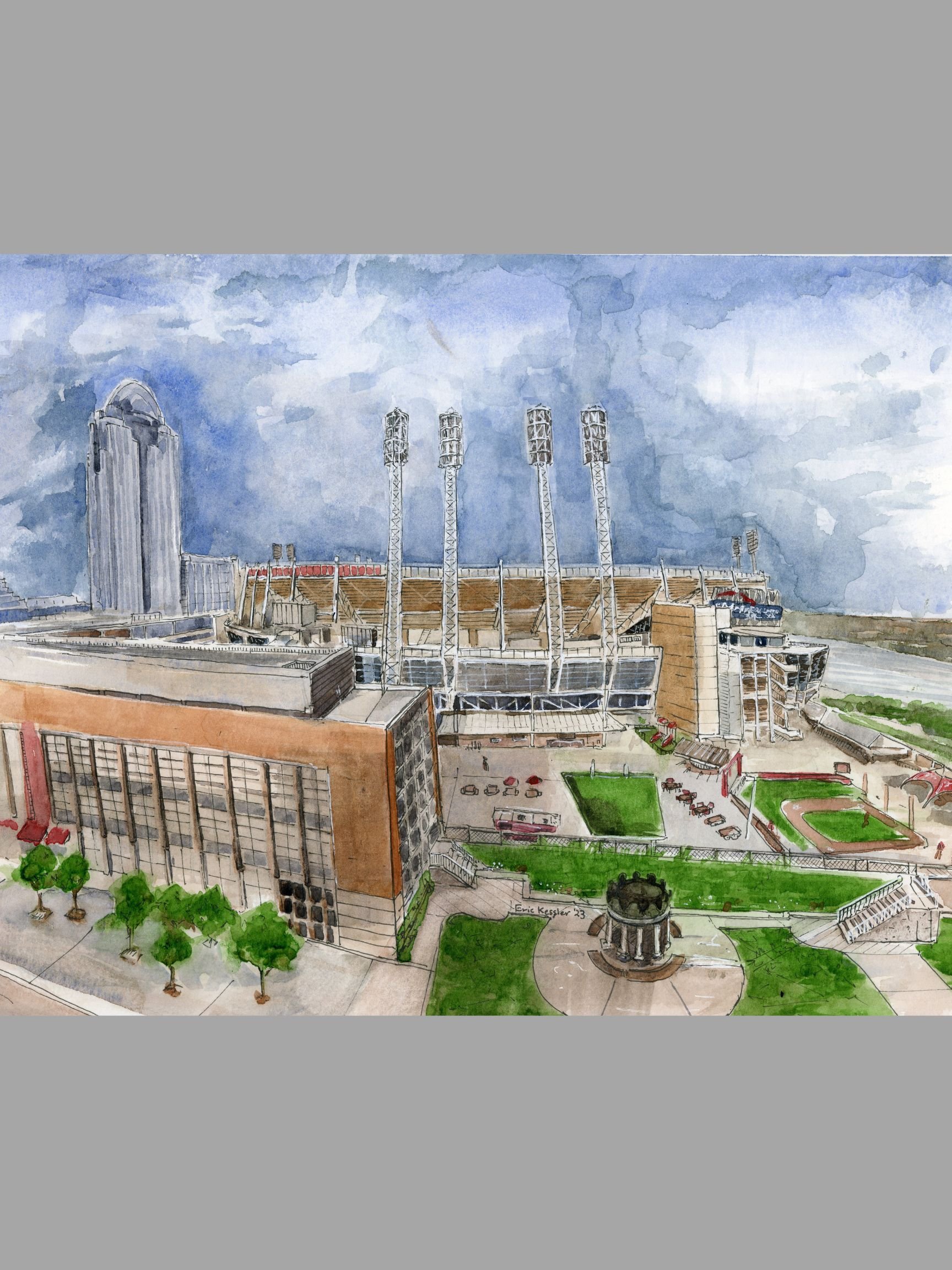 Print - Great American Ball Park — Internal Combustion Art
